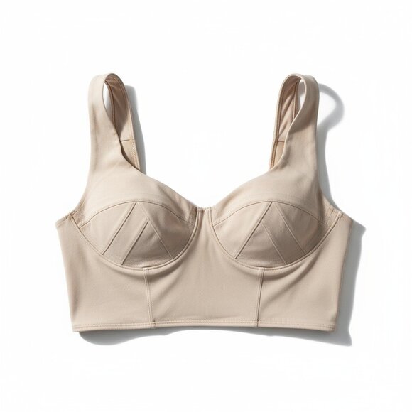 Fabletics White Sculpted Sports Bra / Crop Top – Size M - Picture 1 of 5